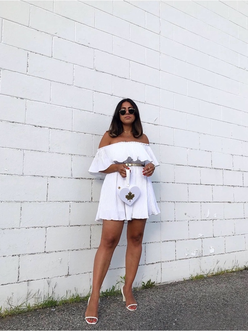 ZARA BLOGGERS FAVOURITE DRESS  White Off-Shoulder Mini Dress